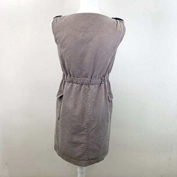 COQUILLE ANTHROPOLOGIE Brown Dress Size XS Drawstring Paper Bag Sleeveless - Picture 5 of 6